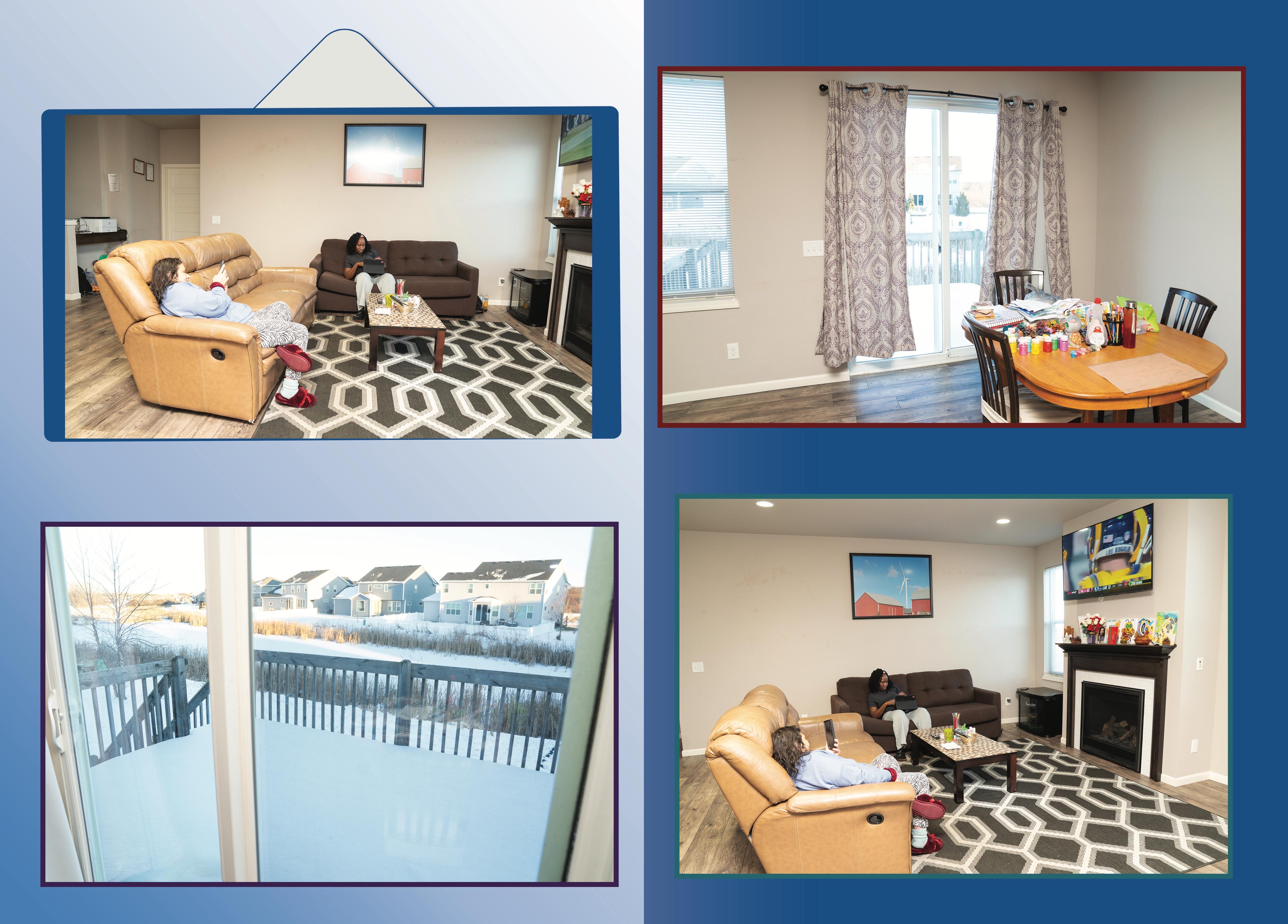 1483 Thoreau Drive - Living, dining and patio